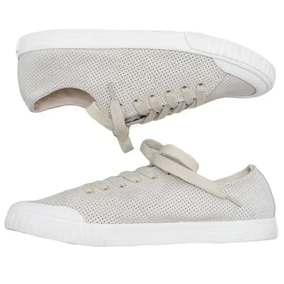 Tretorn White Perforated Marley 3 Sneakers Size 8.5 - Picture 5 of 10